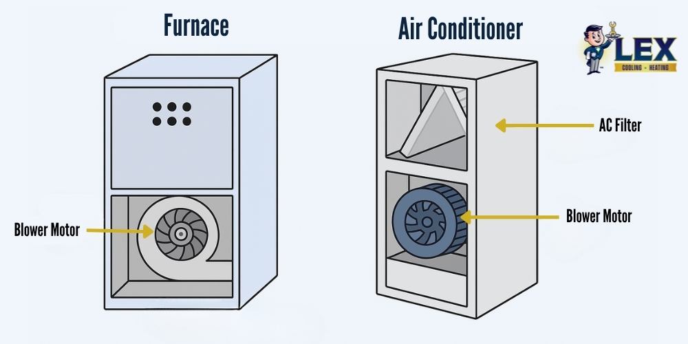 Where is a Blower Motor in HVAC System